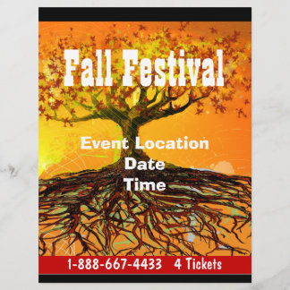 Fall Festival Halloween Evento o Fall Event Flyer