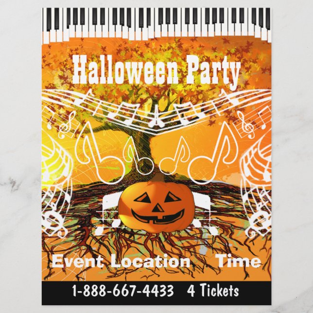 Fall Festival Halloween Evento o Fall Event Flyer (Frente)
