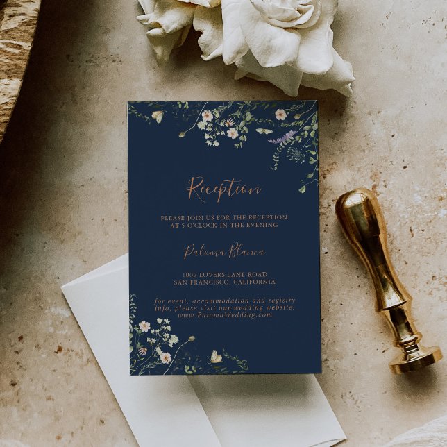 Fall Garden Wildflower Wedding Recepción (Subido por el creador)