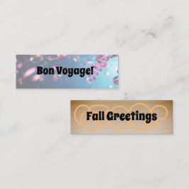 Fall Greetings/Bon Voyage Mini tarjeta de presenta