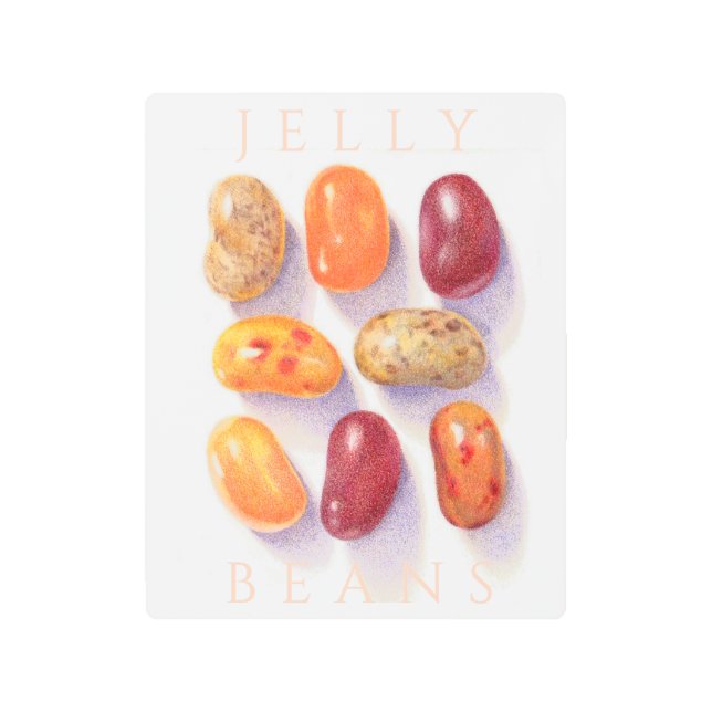 FALL JELLY BEANS 8x10 Arte mural Metalizado + text (Anverso)