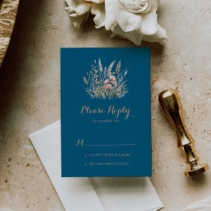 Fall Meadow Wild Floral RSVP