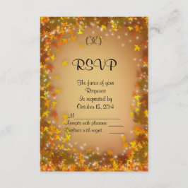 Fall Otoño Boda RSVP tarjeta de respuesta
