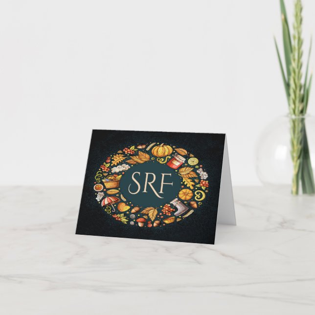 Fall Season Note Card (Anverso)