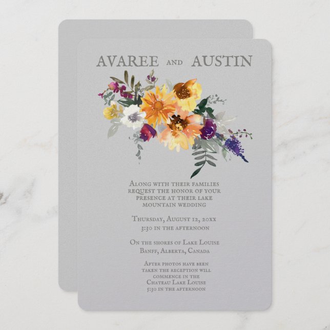 Fall Sunflower (Anverso / Reverso)