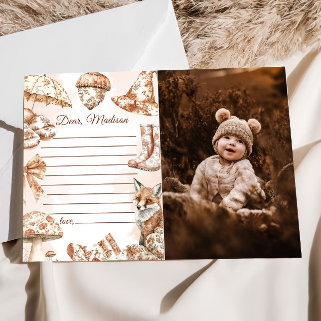 Fall Toile De Jouy Capsule Note Tarjeta de mensaje (Subido por el creador)