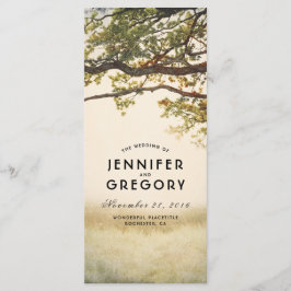 Fall Tree Rama Programas de Bodas Rústicas