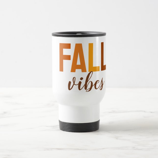 Fall Vibes Travel Mug - Cosy Copa de Café de Otoño (Centro)