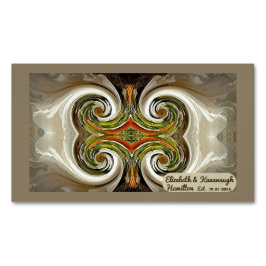 "Fall Wedding Table Favor" Magnet de tarjetas de p