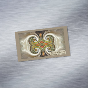 "Fall Wedding Table Favor" Magnet de tarjetas de p