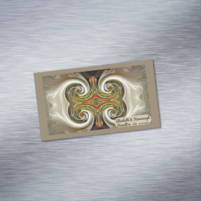 "Fall Wedding Table Favor" Magnet de tarjetas de p (In Situ)