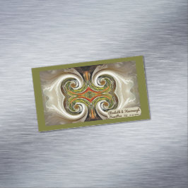 "Fall Wedding Table Favor" Magnet de tarjetas de p