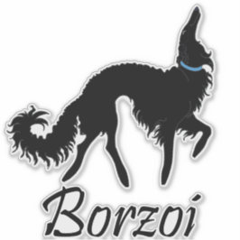 Falleció Pegatina de Borzoi de Ballet Negro