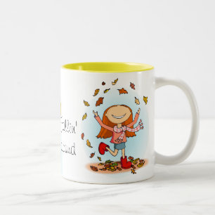"Fallin alrededor!" Taza del otoño/de la caída