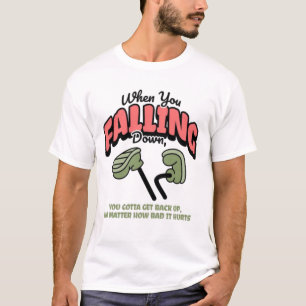 "Falling Down" Camiseta Gráfica de Hongos Surreali