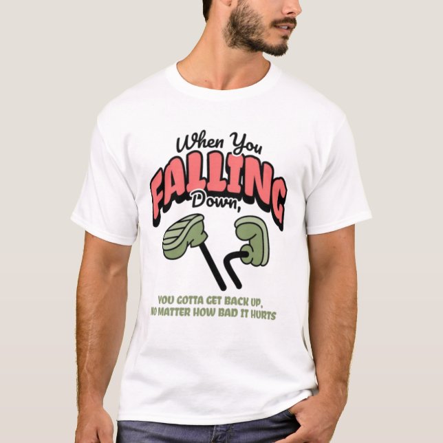 "Falling Down" Camiseta Gráfica de Hongos Surreali (Anverso)
