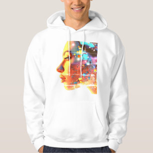 Fallo en Mujer Cyborg en una Sudadera Blanca de Ma