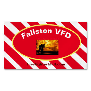Fallston VFD Flames Magnética tarjetas de negocios