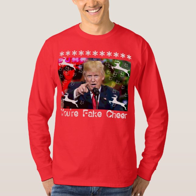 Falsa alegría, camiseta de Navidades feos de Donal (Anverso)