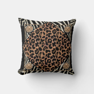 Falsa almohada de MoJo del americano del leopardo