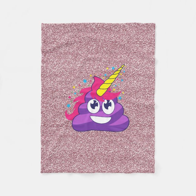 Falsa manta rosada del impulso del unicornio de la (Anverso)
