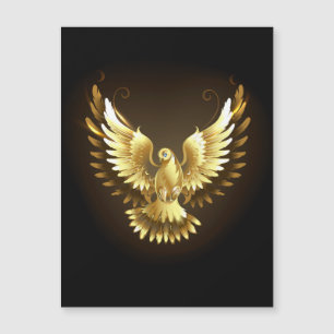 Falsa paloma de paz del Relieve metalizado dorado