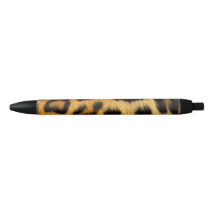 Falsa piel africana del leopardo en pluma negra de
