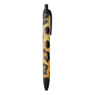 Falsa piel de leopardo africano en pluma de escrit