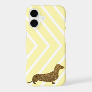 Falsa raya del amarillo del icono del perro del