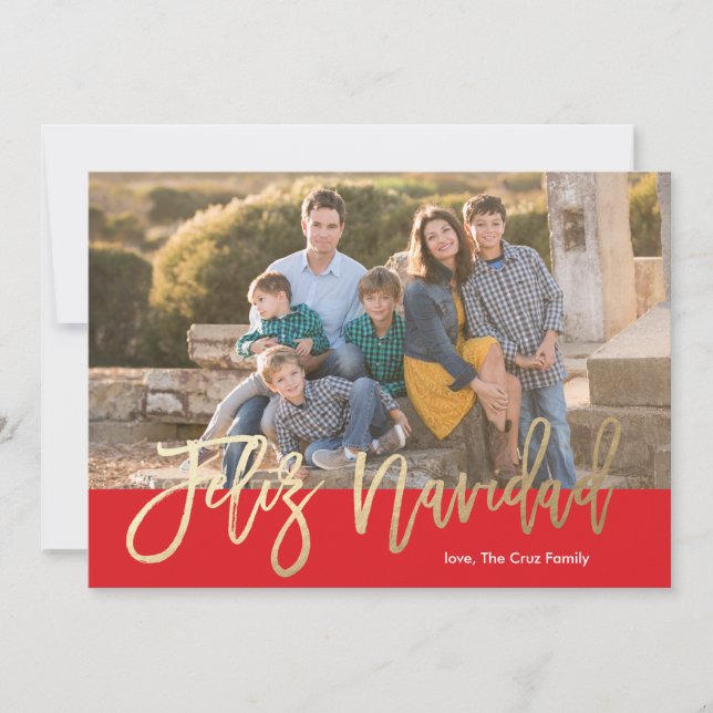 Falsa tarjeta de Navidad de la caligrafía del (Anverso)