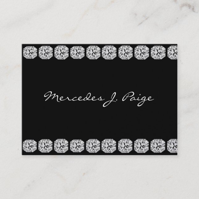 FALSA tarjeta de visita del DIAMANTE NEGRO (Anverso)