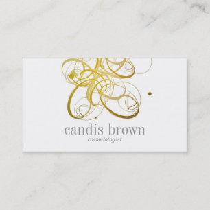 Falsa tarjeta de visita elegante mínima del