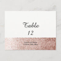 Falsa tarjeta del asiento de la tabla del