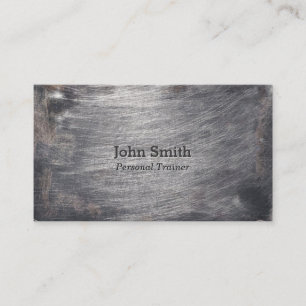 Falsas tarjetas de visita metalizado rasguñadas