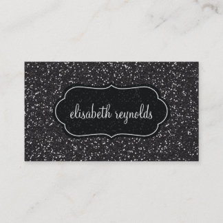FALSAS tarjetas de visita negras elegantes del