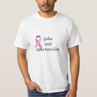 Falsificación y spectacular - camiseta del cáncer