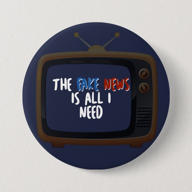 Falso botón de protesta política contra las notici (Anverso)