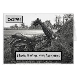 (FALSO)MOTORBIKE ACCIDENTE EN HAY BALE/HUMOR