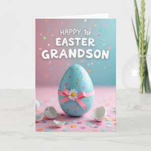 Falso Oro Feliz Pascua Tarjeta para Nieto