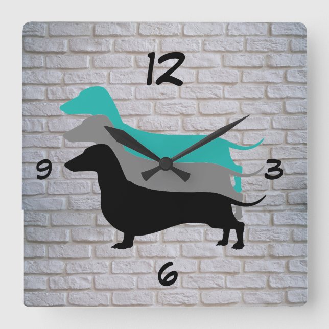 Falso reloj de pared blanco de la silueta del (Anverso)
