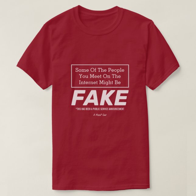 Falso - Una camiseta de MisterP (Diseño del anverso)