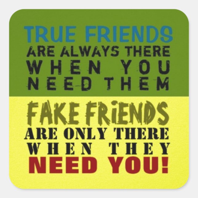 FALSO vs VERDADERO ~ Pegatinas (Anverso)