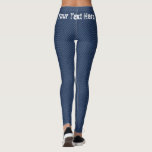 Falsos jeans azules Leggings con tu texto<br><div class="desc">Blue Jeans Fabric Leggings Personalizado Texto o Eliminar</div>