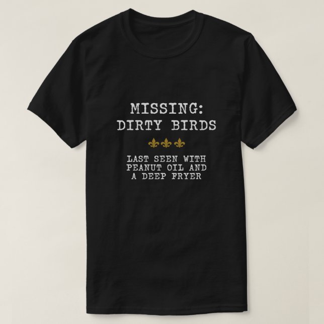 Falta: Camiseta sucia de los pájaros (Diseño del anverso)