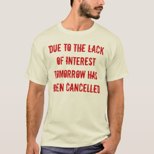 Falta de camisa del interés