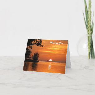 Falta la tarjeta de saludo Ocean sunset