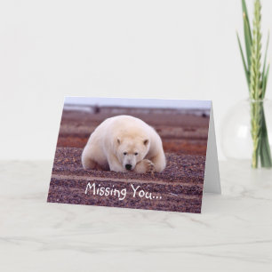 Falta tu tarjeta de oso polar - Personalizable