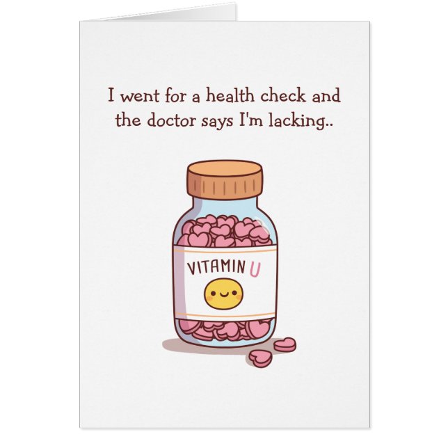 Faltan Vitaminas U divertido día de San Valentín (Frente)