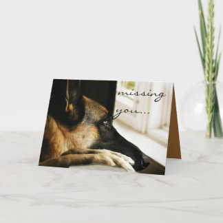Faltándole tarjeta de felicitación
