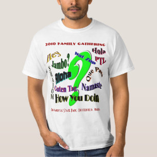 Familia 2010 que recolecta la camiseta